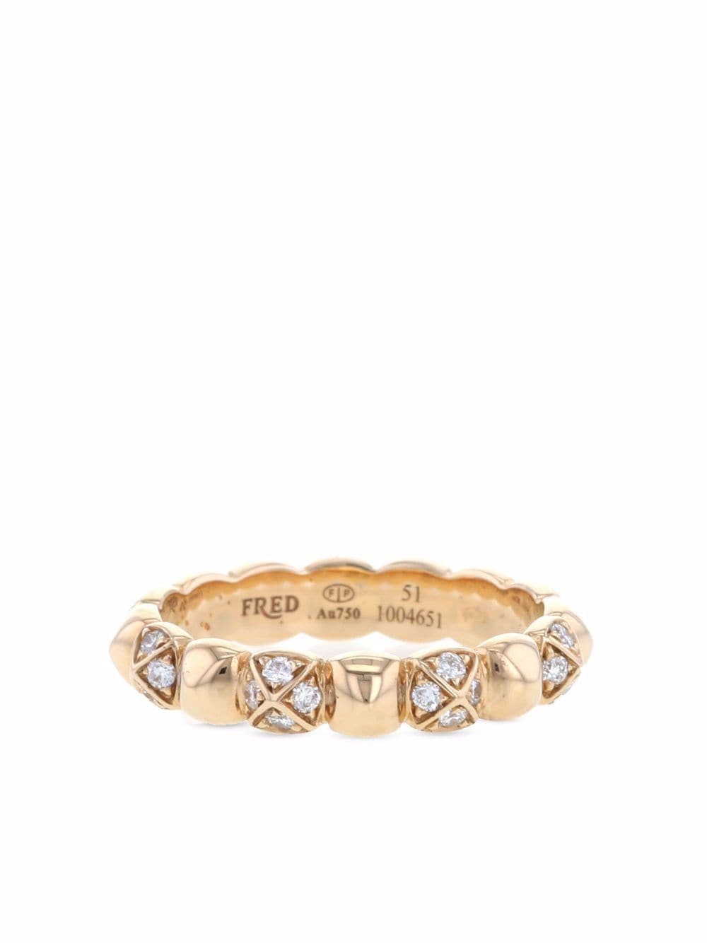 Fred - 18kt rose gold Pain de Sucre Celebration diamond ring - women - Rose Gold/Diamond - 51 - Pink
