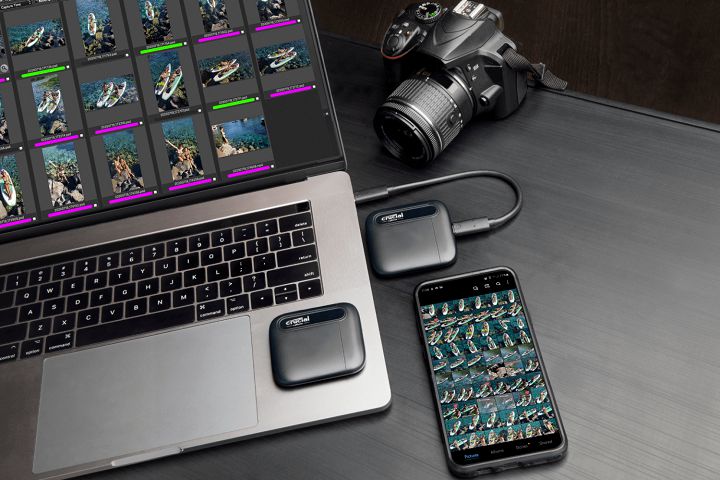 採用外接式介面的 Crucial X6 有著廣泛的裝置相容性。