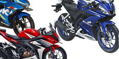 Adu Lari R15, CBR150R, dan GSX-R150