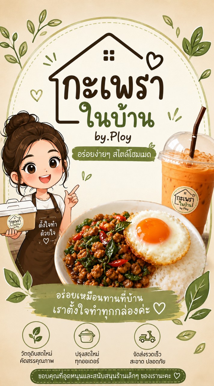 กะเพราในบ้าน