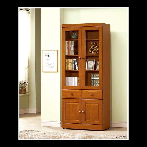 【石川傢居】YU-333-1(F03-19)樟木2.7尺中抽書櫥 (不含其他商品) 台北到高雄滿三千搭配車趟免運