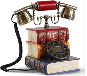 特價古典轉盤電話 創意座機 電話機 來電顯示 固定電話機字典 -afd036