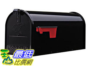 [美國直購] Gibraltar E1100B00 信箱 Elite Medium Capacity Galvanized Steel Black Post-Mount Mailbox