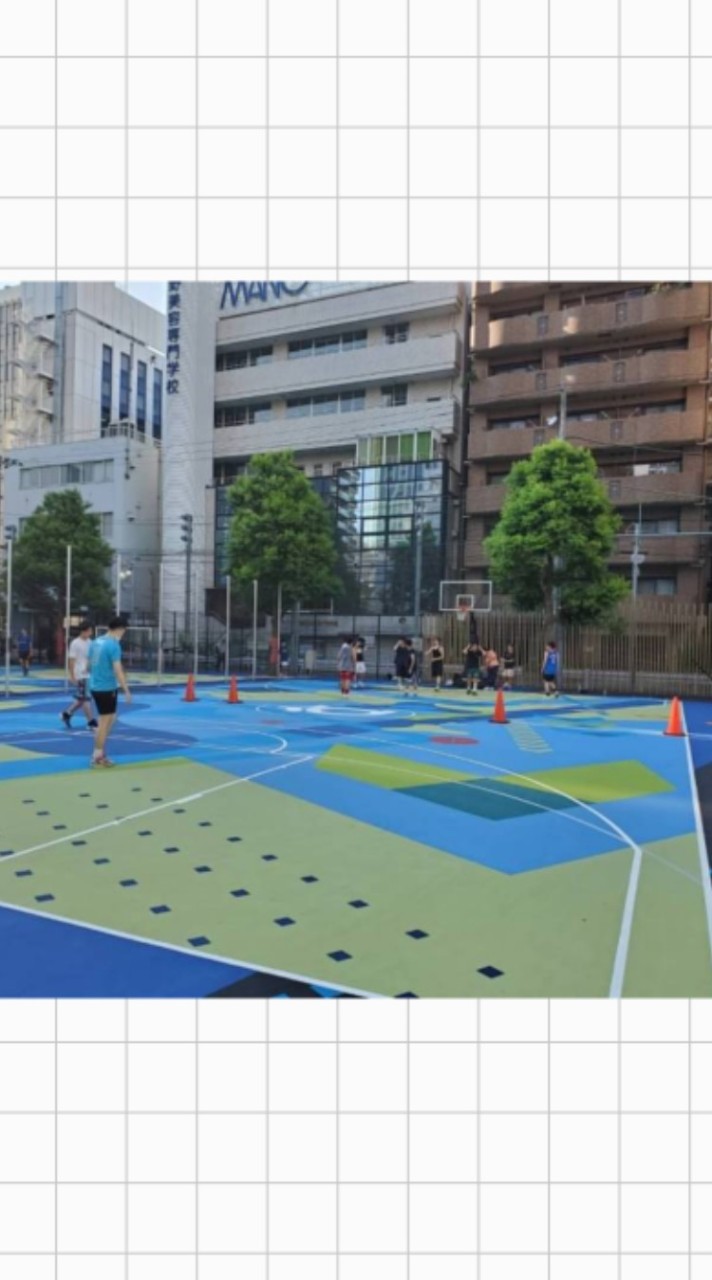 野外🏀バスケ & ⚽️フットサル⏩大久保公園(ケビン・デュラントコート)　#東京 #新宿 #歌舞伎町