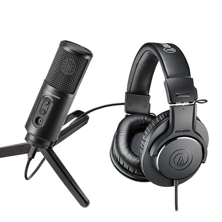 獨家加贈【專業雙層防噴網】!!下標前請先詢問是否有貨~ATR2500USB麥克風+M20X耳機鐵三角ATR2500-USB麥克風，為您提供全方位的高品質收音。機體小巧，操作便利，只需連接PC的USB埠