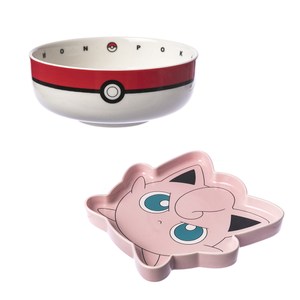 HOLA Pokémon 寶可夢造型碗盤組-胖丁