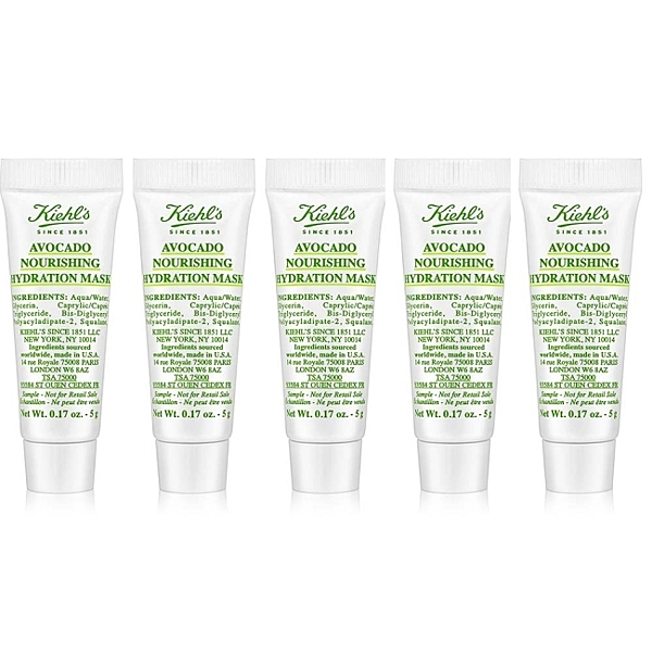 KIEHLS 契爾氏 酪梨精萃修護保濕面膜 5gX5