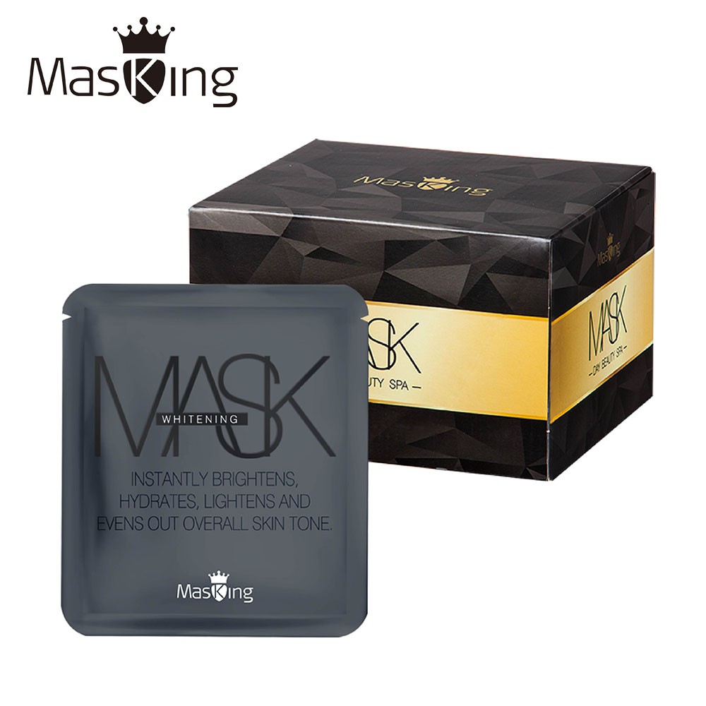 ◆面膜之王，天天敷臉就是狂◆預防黑色素沉澱，注入嫩白能量◆備長炭膜布負離子，吸附清除髒汙◆VIVISPA聯名MIT客製面膜品牌 : Masking膜靚 商品名稱 : WHITENING美白冰肌面膜容量