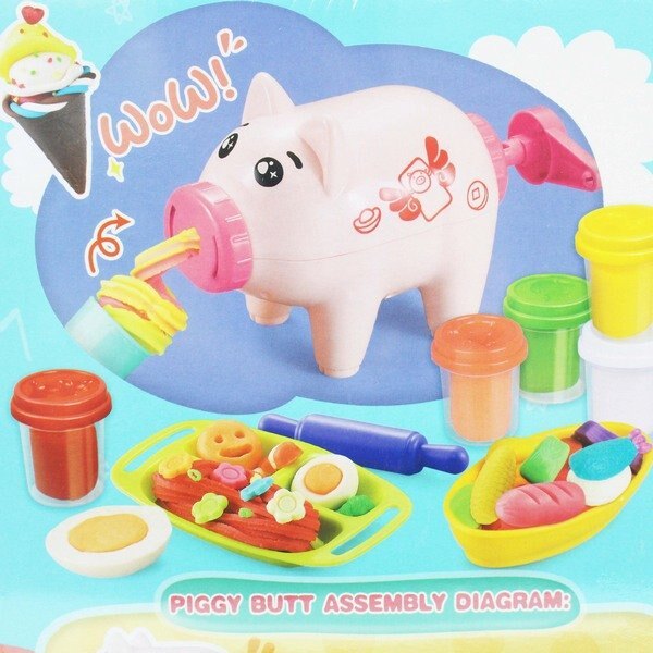 小豬彩泥機 6818-7 水餃麵條餐點製作機彩泥組/一盒入(促350) 創意DIY黏土 工具黏土 3D彩泥 DIY彩泥黏土-生K3442