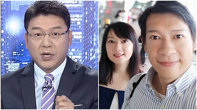 知名律師兼主持人謝震武左圖)、體育主播徐展元與老婆谷懷萱(右圖)。圖／翻攝自新聞面對面Youtube頻道、谷懷萱臉書