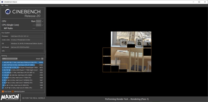 Cinebench R20測試軟體全新登場，加重負荷更適合操爆旗艦電腦