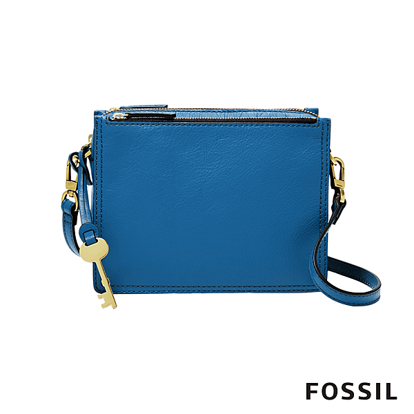 FOSSIL 官方旗艦店 拉鍊開口 造型鑰匙掛飾 多層收納 隱密性佳 型號：ZB7264965