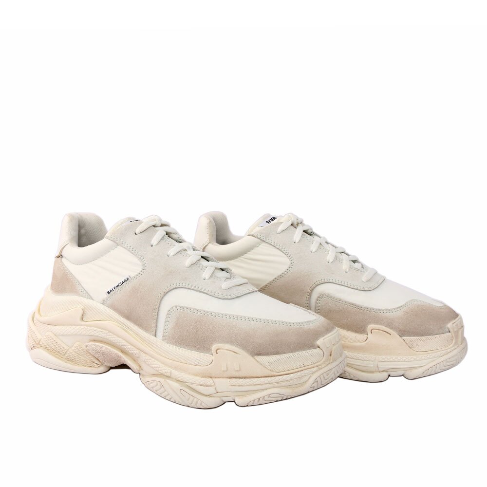 【BALENCIAGA】Triple-S Sneaker 2.0運動鞋/老爹鞋 (男款)(白色) 506346 W09T1 9000