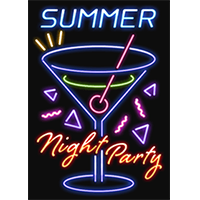Neon Sign: Summer Night Party