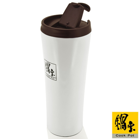 【鍋寶】500cc休閒咖啡杯-棕蓋(SVC-5022)