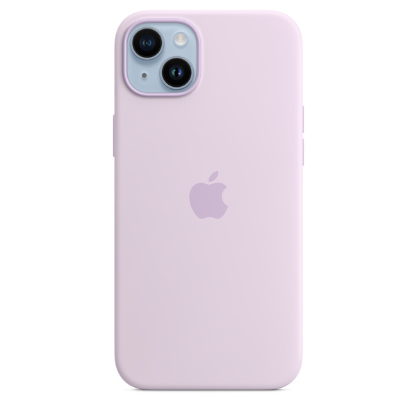 iPhone 14 Plus MagSafe 矽膠保護殼 - 紫丁香色 -