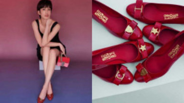 時隔7年回鍋 陳庭妮重穿Salvatore Ferragamo訂製小紅鞋