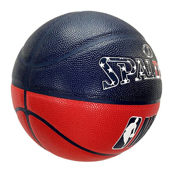 Spalding NBA [SPA76487] 籃球 7號 合成皮 深溝 穩定 手感佳 室內外 美國 國旗 藍紅