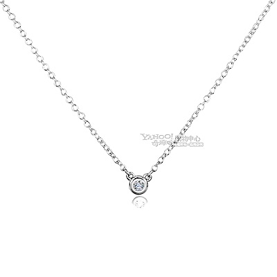 Tiffany&Co. 0.03克拉圓形鑽石純銀項鍊