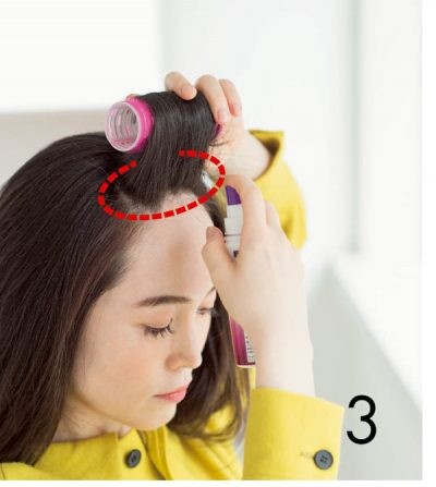 大人髪のトップをボリュームアップさせる 朝のカーラー2個使い テク