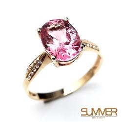 ◎落入人間的彩虹|◎增加個人魅力|◎聚財、聚福、辟邪品牌:SUMMER寶石種類:碧璽/電氣石款式:戒指證書:無主石克拉重量(分/克拉):石重：約2.7ct配鑽總克拉重量(分/克拉):鑽石：約20pcs