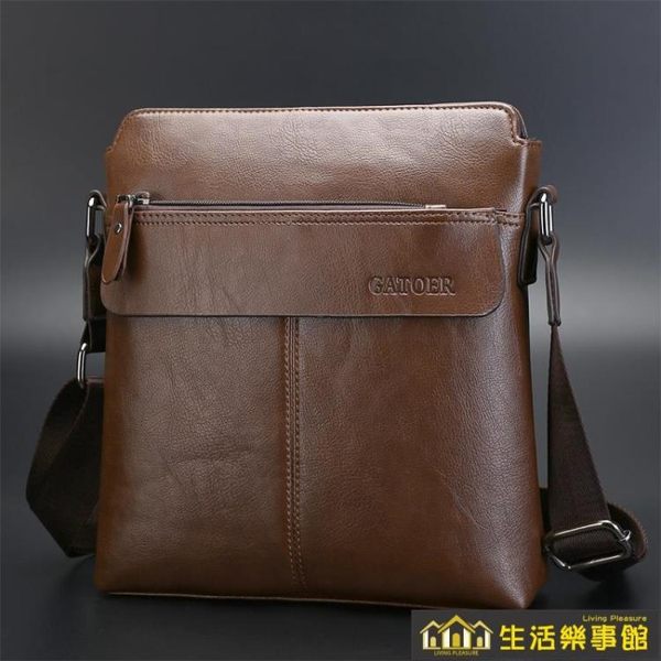 新款男包單肩包斜挎包軟皮背包男商務休閒掛包男士包包青年韓版潮