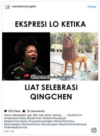 Jelang Indonesia Open, Meme Bulutangkis Kocak Jadi Viral