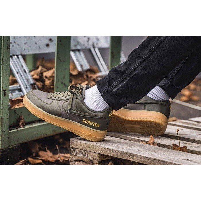 【日本海外代購】NIKE AIR FORCE 1 GORE-TEX 綠色 墨綠 防水 休閒 男鞋 CK2630-200