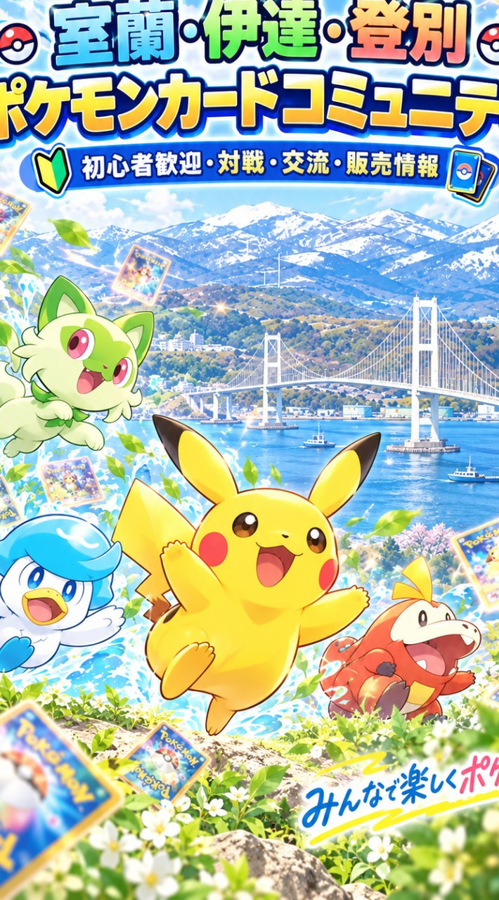 室蘭・登別・伊達エリアのポケモンカードコミュニティ