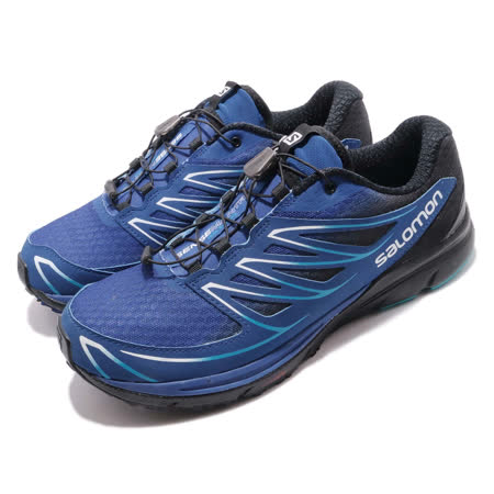 品牌: SALOMON 型號: L39013100 品名: Sense Mantra 3 特點: Contagrip鞋底 跑鞋 抽繩 推薦款 藍黑