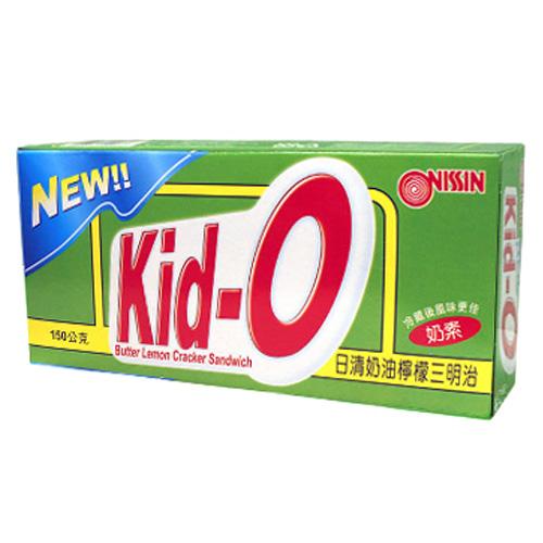 日清Kid-O三明治餅乾-奶油檸檬口味150g【愛買】