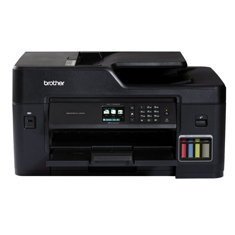 品牌 Brother兄弟 型號 MFC-T4500DW 機種 大供墨印表機 產品功能 列印, 掃描, 雙面列印, WIFI無線, 傳真 列印顏色 黑色, 彩色 可列印紙張尺寸 A3, A4, A5, 