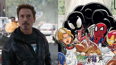 復仇者聯盟聚會！小勞勃道尼親自吐槽猛毒 「小心你餐桌上感恩節火雞，長舌頭會狂噴口水」！