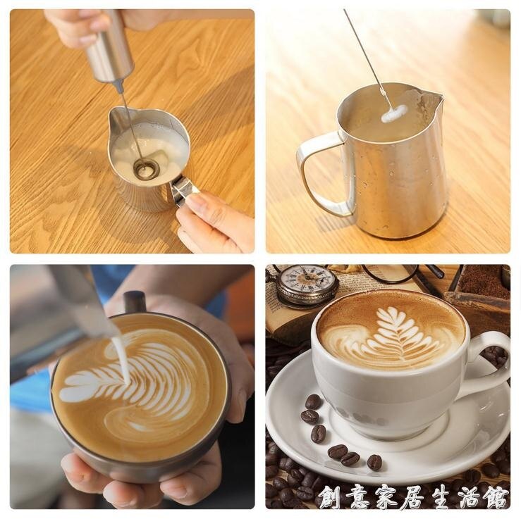 現貨 雙層電動打奶器 手持打奶泡器家用奶泡機攪拌雞蛋牛奶咖啡打泡器 【新年免運】