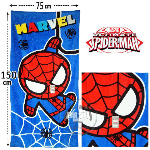 蜘蛛人 純棉浴巾 爬行款 spiderman 大浴巾 蜘蛛人 浴巾