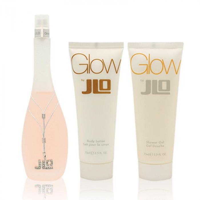 JLO GLOW香水禮盒3入 (100ml香水+75ml身體乳+75ml沐浴膠)