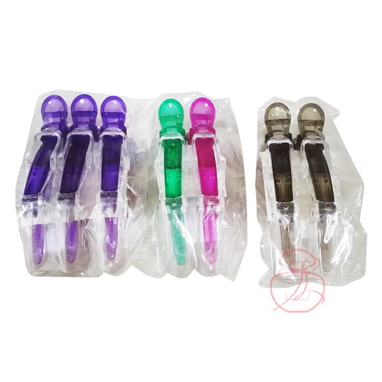 雙色彩色髮夾/恐龍髮夾/鱷魚髮夾/怪獸髮夾 單入 不挑色【岡山真愛香水化妝品批發館】