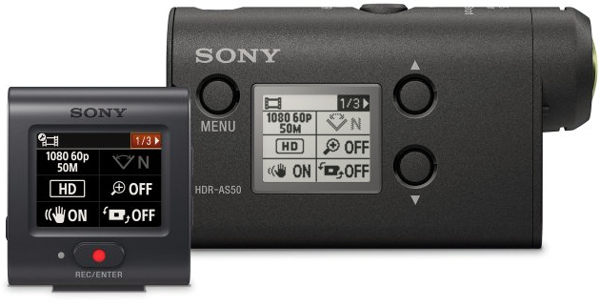 4K 縮時攝影n內建立體聲麥克風n商品組合含：HDR-AS50、即時檢視遙控(RM-LVR3)