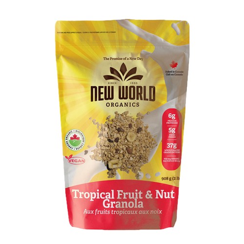 ．使用加拿大嚴選有機麥片，經過烘烤與有機水果脆片（香蕉、芒果、椰子、棗、杏桃），有機杏仁與有機腰果混合。 ．在忙碌中也能補充多種礦物質，膳食纖維、維生素。 ．產品為烘培無油炸，無增加任何香料，麵粉。 