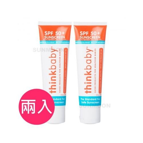 ThinkBaby 星寶貝純物理防曬霜89ml(2入)0890397002684*2★愛兒麗婦幼用品★