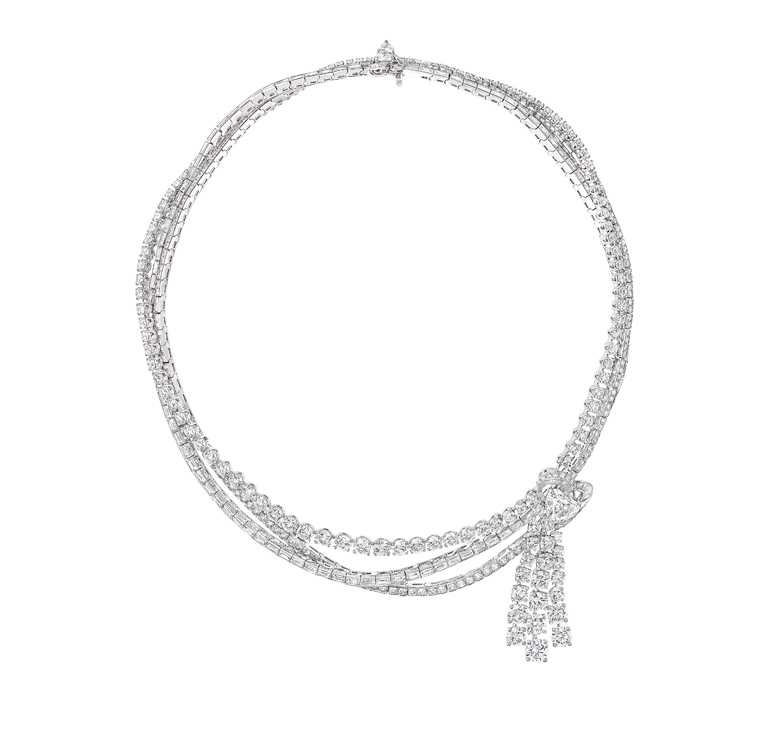 GRAFF「多形切割鑽石項鍊」，價格店洽。（圖╱GRAFF提供）