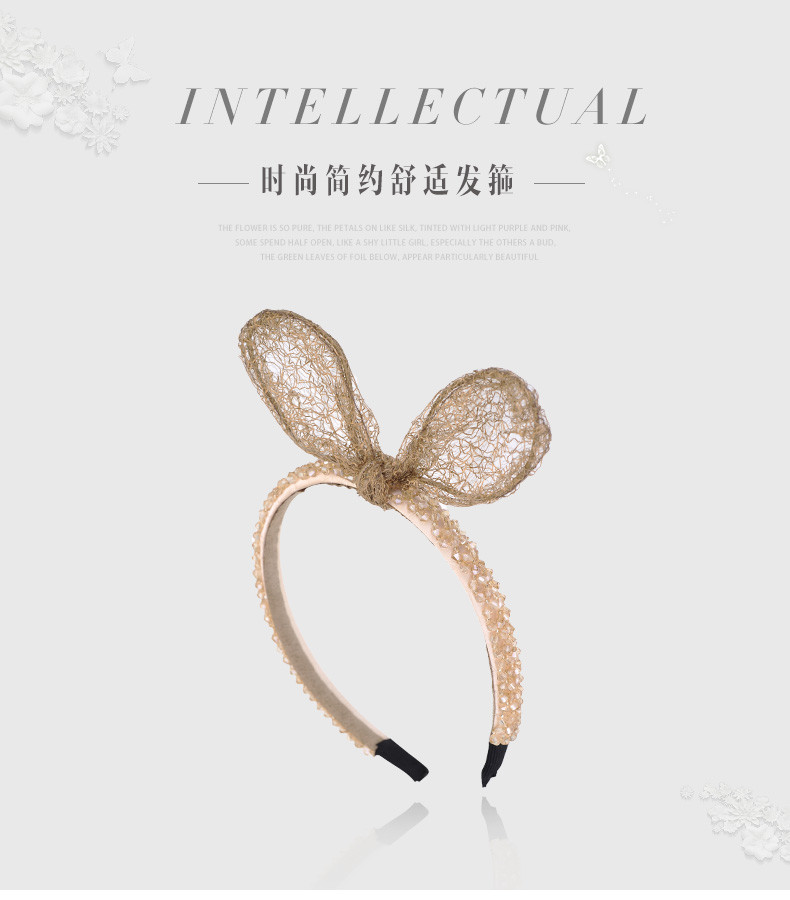 兔耳朵髮箍窄邊頭箍簡約髮卡韓版百搭髮夾女頭飾品洗臉敷面膜髮帶