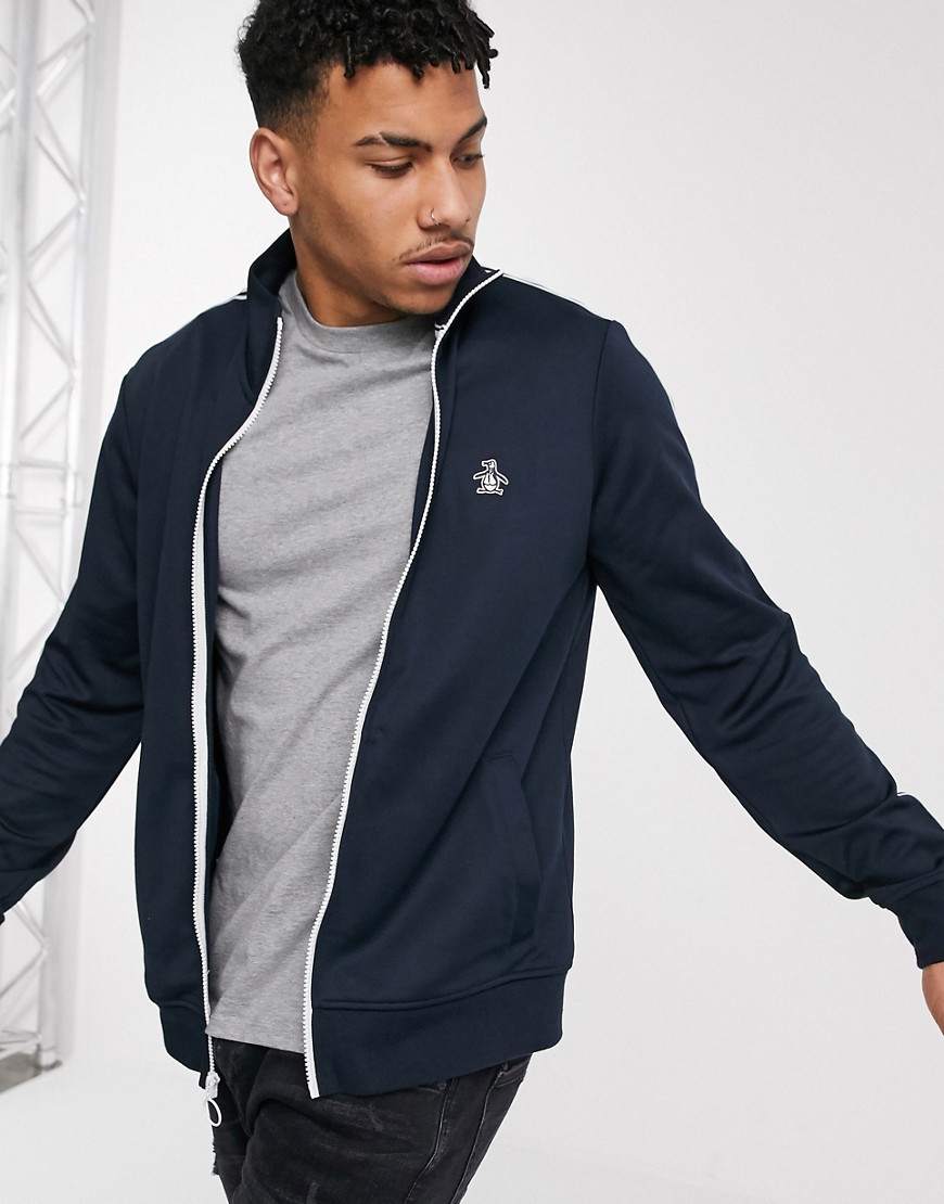 Jacket by Original Penguin A fresh addition Funnel neck Zip placket Logo detail to chest Contrast st