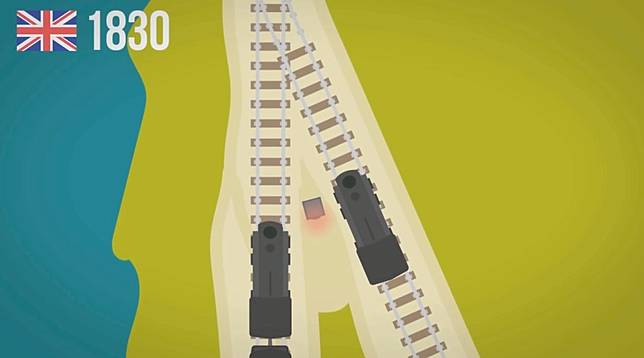 Awalnya lampu lalu lintas ini dipakai pada jalur perkereta apian di Inggris. Ya, dulu kan negara ini industrinya maju banget. Kenapa kereta api? Soalnya, dulu mobil belum terlalu populer..