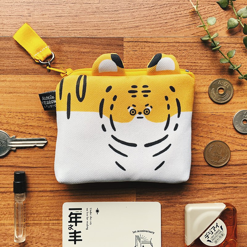 造型卡套零錢包 - 老虎