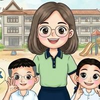 ครูณัฎฐณิชา ถอดรหัสสระสัญลักษณ์มือ