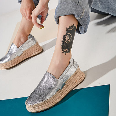 厚底鬆糕鞋 真皮中跟鞋 純色樂福鞋 運動風休閒鞋/2色-標準碼 -夢想家-0719