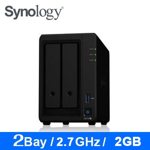 2Bay M.2插槽品名 / 規格：【Synology 群暉】 DS720+ 網路儲存伺服器(不含硬碟)特色：透過SSD快取讓效能與容量最佳化特色：應用程式效能加速15%.隨意擴充儲存容量處理器：In