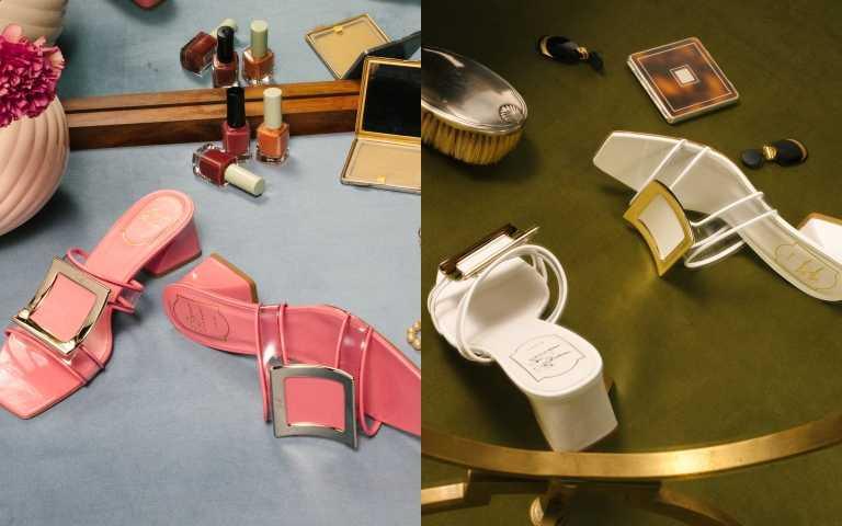 Roger Vivier Biki Viv PVC 透明穆勒鞋／31600元（圖／品牌提供）