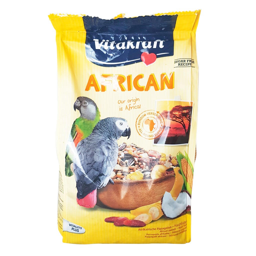 Vital-Pellet－添加 vitakraft 所特製的營養丸，提供維他命、礦物質、微量元素與建立腸胃益菌叢。6.添加蜂蜜與鱈魚肝油－蜂蜜與鱈魚肝油有助於提升鳥的活力與直接促進羽毛的生長與保持亮麗